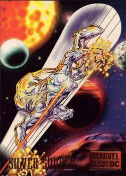 1995 Fleer DC vs. Marvel Comics #9 Silver Surfer Front