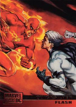 1995 Fleer DC vs. Marvel Comics #28 Quicksilver / Flash Front