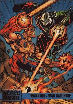 1995 Fleer DC vs. Marvel Comics #68 Warrior / War Machine Front