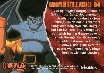 1995 Skybox Gargoyles #4 Gargoyles Battle Vikings Back