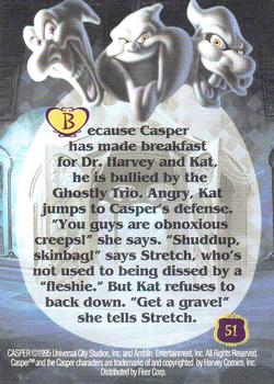 1995 Fleer Casper #51 Dissin' the Dead Back