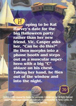 1995 Fleer Casper #70 Up, Up and Away Back