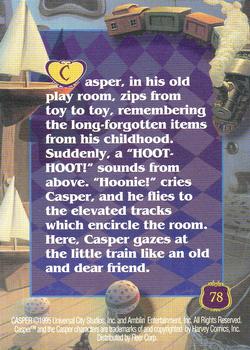 1995 Fleer Casper #78 Right On Track Back