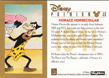 1995 SkyBox Disney Premium #48 Horace Horsecollar Back
