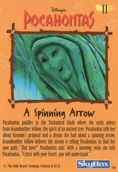 1995 SkyBox Pocahontas #11 A Spinning Arrow Back