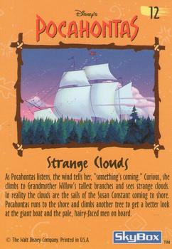 1995 SkyBox Pocahontas #12 Strange Clouds Back
