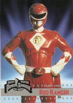 1995 Fleer Mighty Morphin Power Rangers: The Movie #4 Red Ranger Front