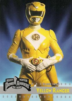 1995 Fleer Mighty Morphin Power Rangers: The Movie #3 Yellow Ranger Front