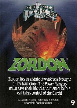 1995 Fleer Mighty Morphin Power Rangers: The Movie #9 Zordon Back