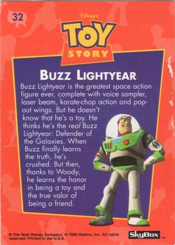 1995 SkyBox Toy Story #32 Buzz Lightyear Back