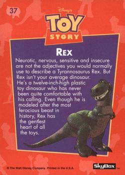 1995 SkyBox Toy Story #37 Rex Back