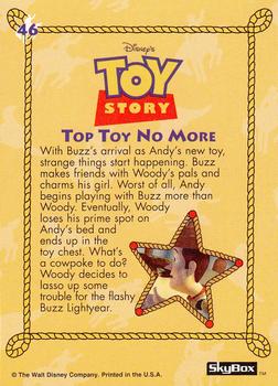 1995 SkyBox Toy Story #46 Top toy no more Back