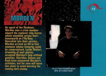 1995 Fleer Ultra Babylon 5 #15 Morden Back
