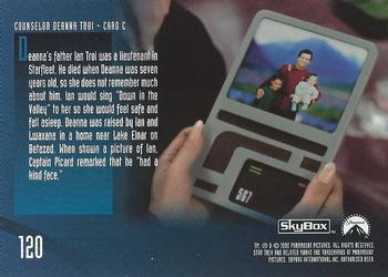 1995 SkyBox Star Trek: The Next Generation Season 2 #120 Counselor Deanna Troi Back