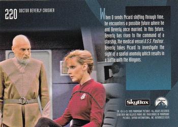 1995 SkyBox Star Trek: The Next Generation Season 3 #220 Doctor Beverly Crusher Back