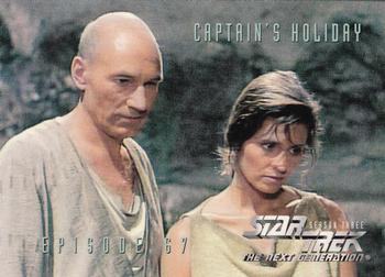 1995 SkyBox Star Trek: The Next Generation Season 3 #287 Captain's Holiday Front