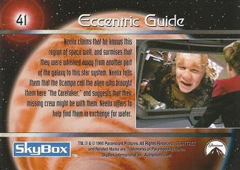 1995 SkyBox Star Trek: Voyager Season One Series One #41 Eccentric Guide Back