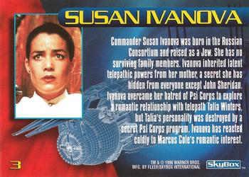 1996 SkyBox Babylon 5 #3 Susan Ivanova Back