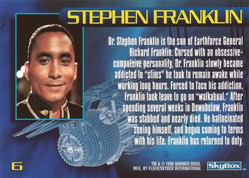 1996 SkyBox Babylon 5 #6 Stephen Franklin Back