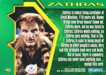 1996 SkyBox Babylon 5 #41 Zathras Back