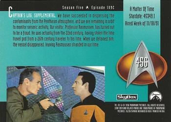 1996 SkyBox Star Trek: The Next Generation Season 5 #456 A Matter Of Time Back
