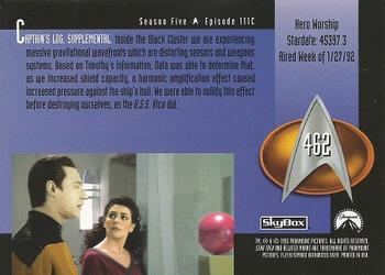1996 SkyBox Star Trek: The Next Generation Season 5 #462 Hero Worship Back