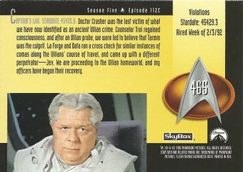 1996 SkyBox Star Trek: The Next Generation Season 5 #465 Violations Back
