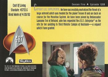 1996 SkyBox Star Trek: The Next Generation Season 5 #487 Cost Of Living Back