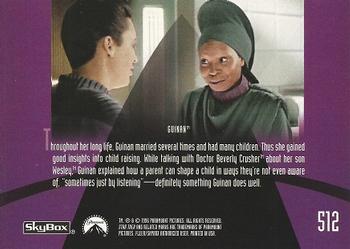 1996 SkyBox Star Trek: The Next Generation Season 5 #512 Guinan Back