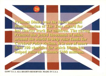 1997 Trading Cards International Princess Diana: Queen of Hearts #20 Ambassador of Goodwill Back