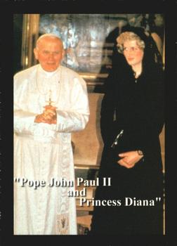 1997 Trading Cards International Princess Diana: Queen of Hearts #28 Pope John Paul II and Princess Diana Front