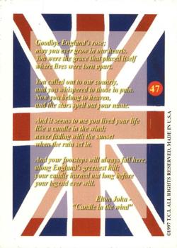 1997 Trading Cards International Princess Diana: Queen of Hearts #47 Elton John Back