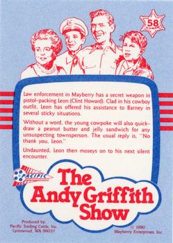 1990 Pacific The Andy Griffith Show Series 1 #58 Leon Back