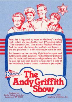 1990 Pacific The Andy Griffith Show Series 1 #62 Just Desserts Back