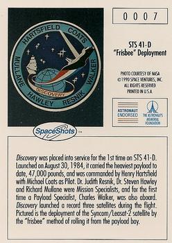 1990-92 Space Ventures Space Shots #0007 STS 41-D 