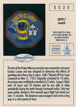 1990-92 Space Ventures Space Shots #0030 Faith 7 - Launch Back