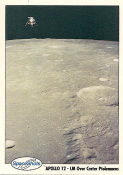 1990-92 Space Ventures Space Shots #0035 Apollo 12 - LM Over Crater Ptolemaeus Front