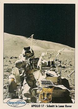1990-92 Space Ventures Space Shots #0044 Apollo 17 - Schmitt In Lunar Rover Front