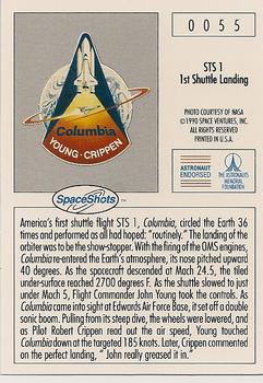 1990-92 Space Ventures Space Shots #0055 STS 1 - 1st Shuttle Landing Back