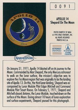 1990-92 Space Ventures Space Shots #0091 Apollo 14 - Shepard On The Moon Back