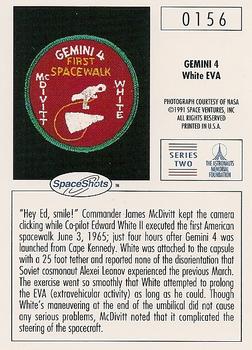 1990-92 Space Ventures Space Shots #0156 Gemini 4 - White EVA Back