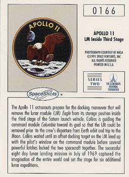 1990-92 Space Ventures Space Shots #0166 Apollo 11 - LM Inside Third Stage Back