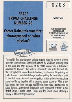 1990-92 Space Ventures Space Shots #0208 Solar Sail Back