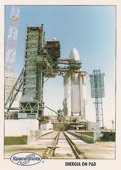 1990-92 Space Ventures Space Shots #0250 Energia on pad Front