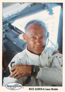 1990-92 Space Ventures Space Shots #0273 Buzz Aldrin - In Lunar Module Front
