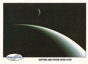 1990-92 Space Ventures Space Shots #0318 Neptune and Triton after Flyby Front