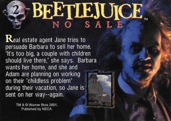 2001 NECA Beetlejuice #2 No Sale Back