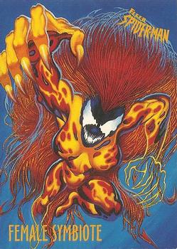 1997 Fleer Spider-Man International #13 Female Symbiote Front