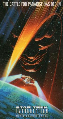 1998 SkyBox Star Trek Insurrection #1 The Battle for Paradise Has Begun Front