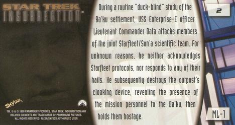 1998 SkyBox Star Trek Insurrection #2 During a routine 